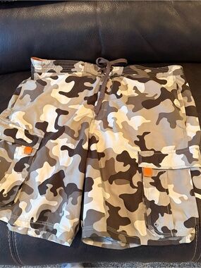 Joe Boxer Brown/Tan Camo Cargo Shorts